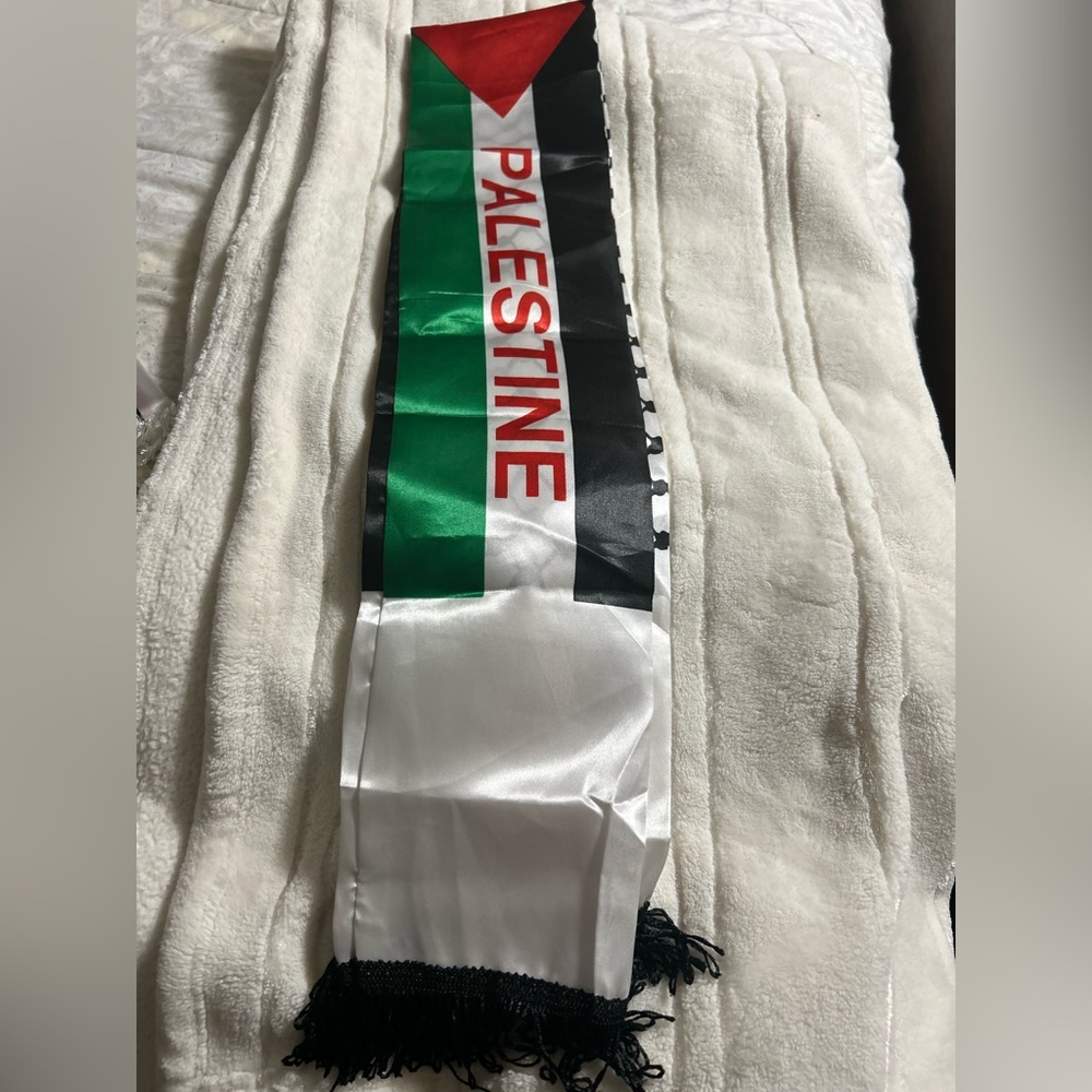 Palestinian flag scarf